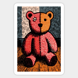Classic Teddy Bear | A Nostalgic Childhood Toy Magnet